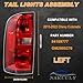 Nakuuly Tail Light Assembly Compatible With 2015-2022 Chevy Colorado Factory Style Left Driver Side Taillight Brake Rear Lamp Red Clear Lens with Bulb and Harness # 84169777 GM2800270C