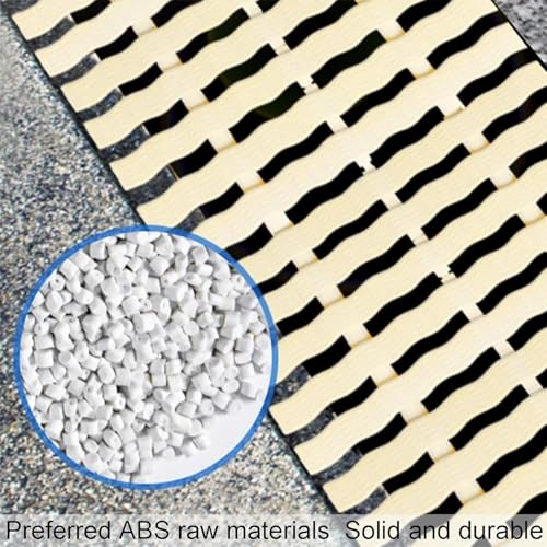 Couvercle de gouttière de grille de drainage de piscine en plastique 18x100cm - 3