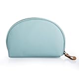 Hekyip Half Moon Cosmetic Beauty Bag for Purse Travel Handy Makeup Pouch for Women Girls (Mint)