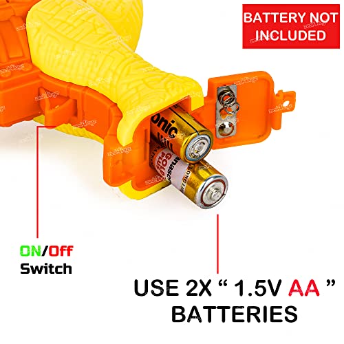Image of Zest 4 Toyz Dinosaur Water Gun Toy for Kids with Light Battery Operated Dino Mist Spray Gun Action Dinosaur Water Toy for Boys & Girls Kids Toys Birthday Gift for Boys and Girls - Yellow