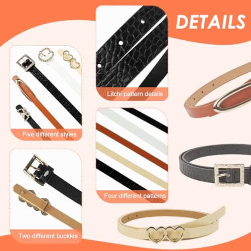 Image of PALAY Waist Belt for Women Dresses, Fashion Ladies Belts for Women, PU Leather Slim Womens Belts for Dress, Blazer, Suit, Black /Brown Alloy Turn Lock Buckle Belt (Fit Waist 70-95cm)