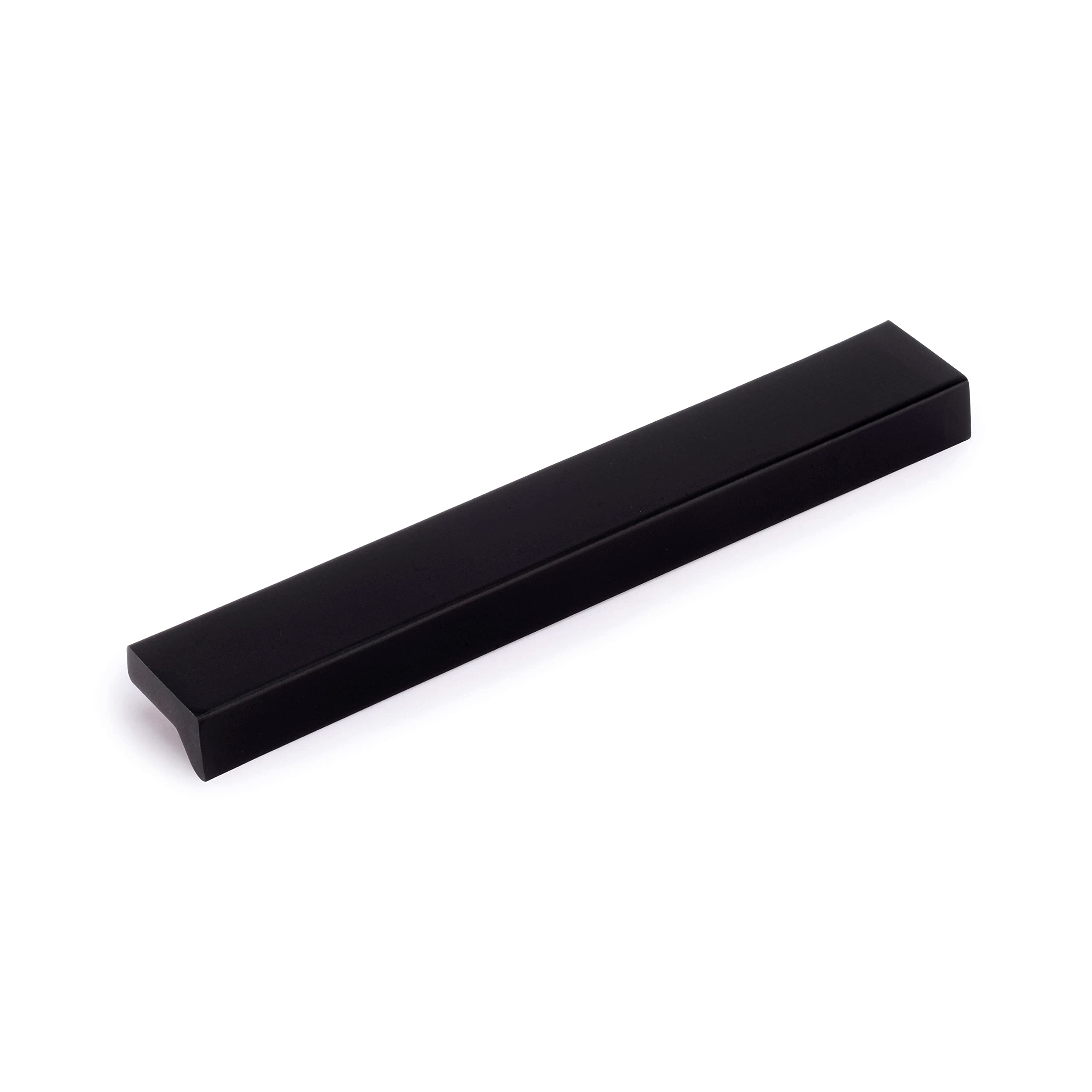Emuca Black - Bremen Furniture Handle, 128 Mm Interaxis, Anodized, Aluminium, 5 Ut