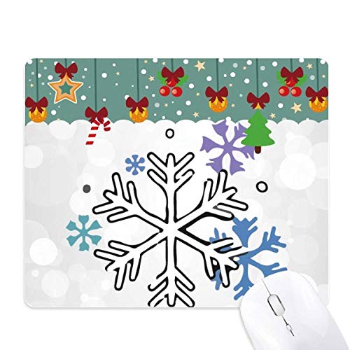 Tapis de souris caoutchouc antiglisse motif neige pour bureau qui glisse