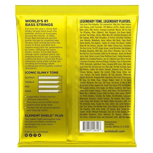 Image of Ernie Ball Beefy Slinky Nickel Wound Bass Guitar Strings, 63-130 Gauge (P02840)