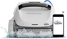 Dolphin 2026 Model Explorer E50 Wi-Fi Automatic Robotic Pool Vacuum Cleaner, Waterline Scrubber Brush, Ideal for All Pool Up to 50 Feet in Length