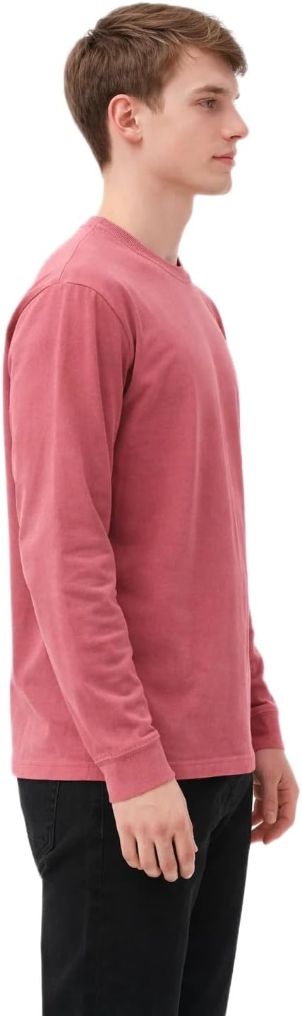 5.8 OZ Adult Unisex Mid Weight Pigment Dyed L/S Tee Style 401 - Image 3