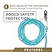 Palmer Safety Fall Protection 50' Vertical Rope Lifeline with One Locking Snap Hook I 5/8