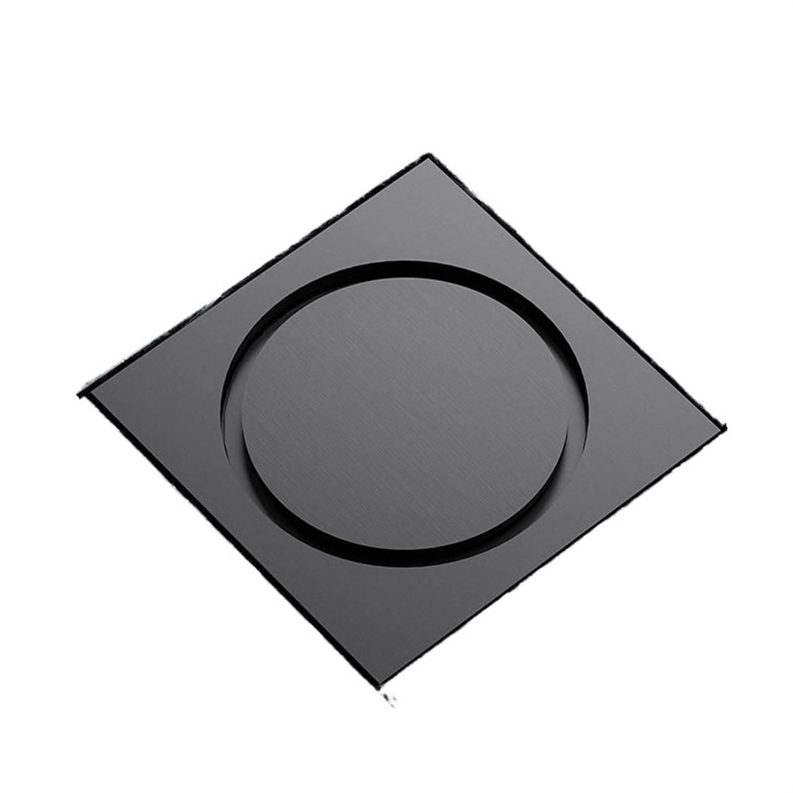 Desagüe de Suelo Redondo de latón, Cubierta de válvula antiolor, Trampa de Ducha, desagües for Cocina, baño, lavandería, Accesorios de baño(Brushed Nickel)