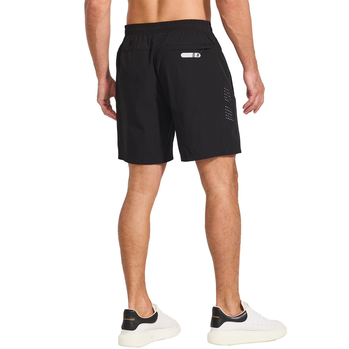 JustSun Shorts Herren Sport Schnelltrocknend Leichte Atmungsaktiv mit Reissverschluss