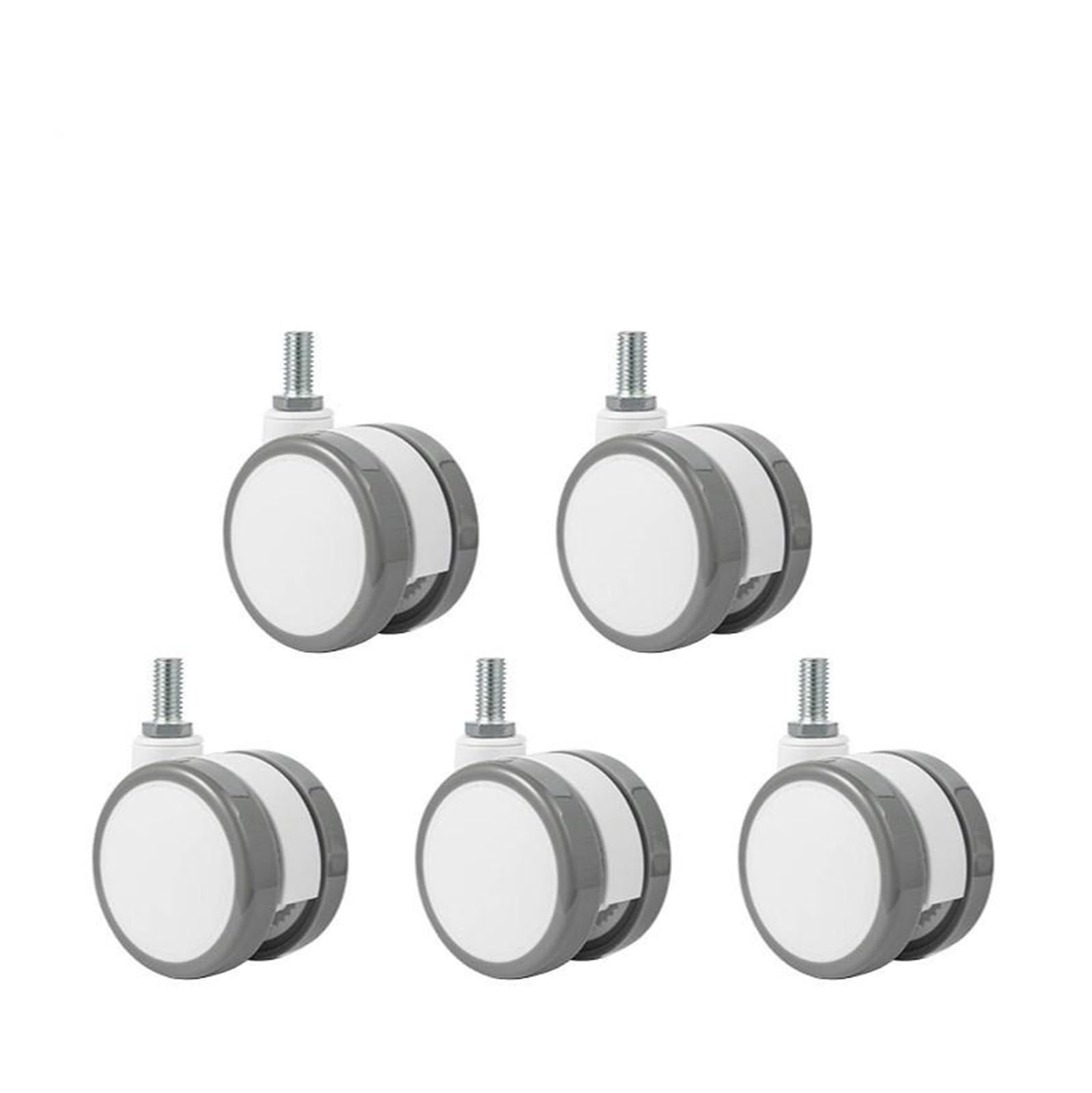 MXXDMOPD 5 Pieces/lot 2. inch Chair Wheel Caster circlip or Screw Universal Pulley Accessories with Brake(Screw Universal)