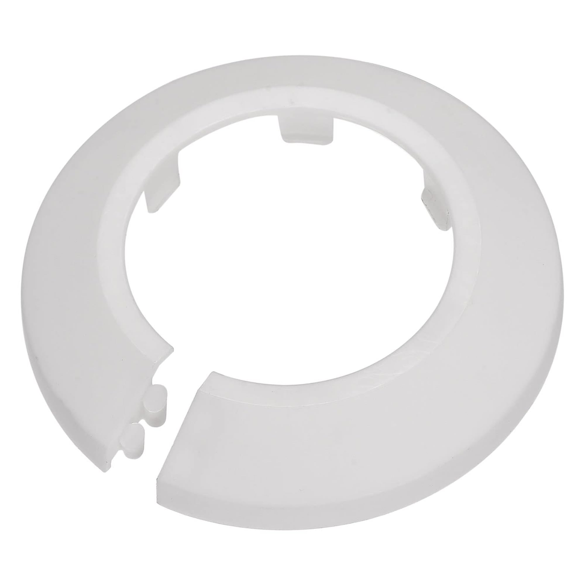 TOP-VIGOR 10pcs 44mm Pipe Cover Decoration, Click-in PP Plastic Escutcheon Pipe Collar for Water Pipe Drain Line