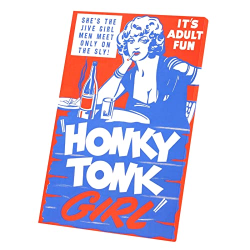 Toile Honky Tonk Girl vintage pour créer une ambiance bar retro dans votre salon