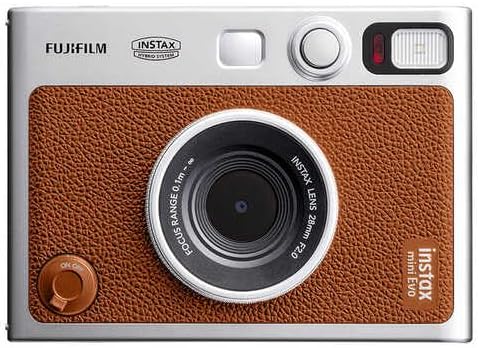 instax mini Evo Fotoğraf Makinesi+20’li film (Kahverengi)