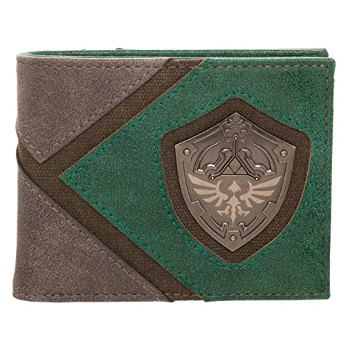 Official Legend of Zelda Metal Shield Badge Bi-Fold Wallet - Boxed