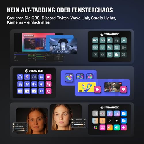 Elgato Stream Deck MK.2 – Studio-Controller, 15 Makrotasten, auslösen von Aktion in Apps und Software wie OBS, Twitch, YouTube und anderen, für Mac und PC