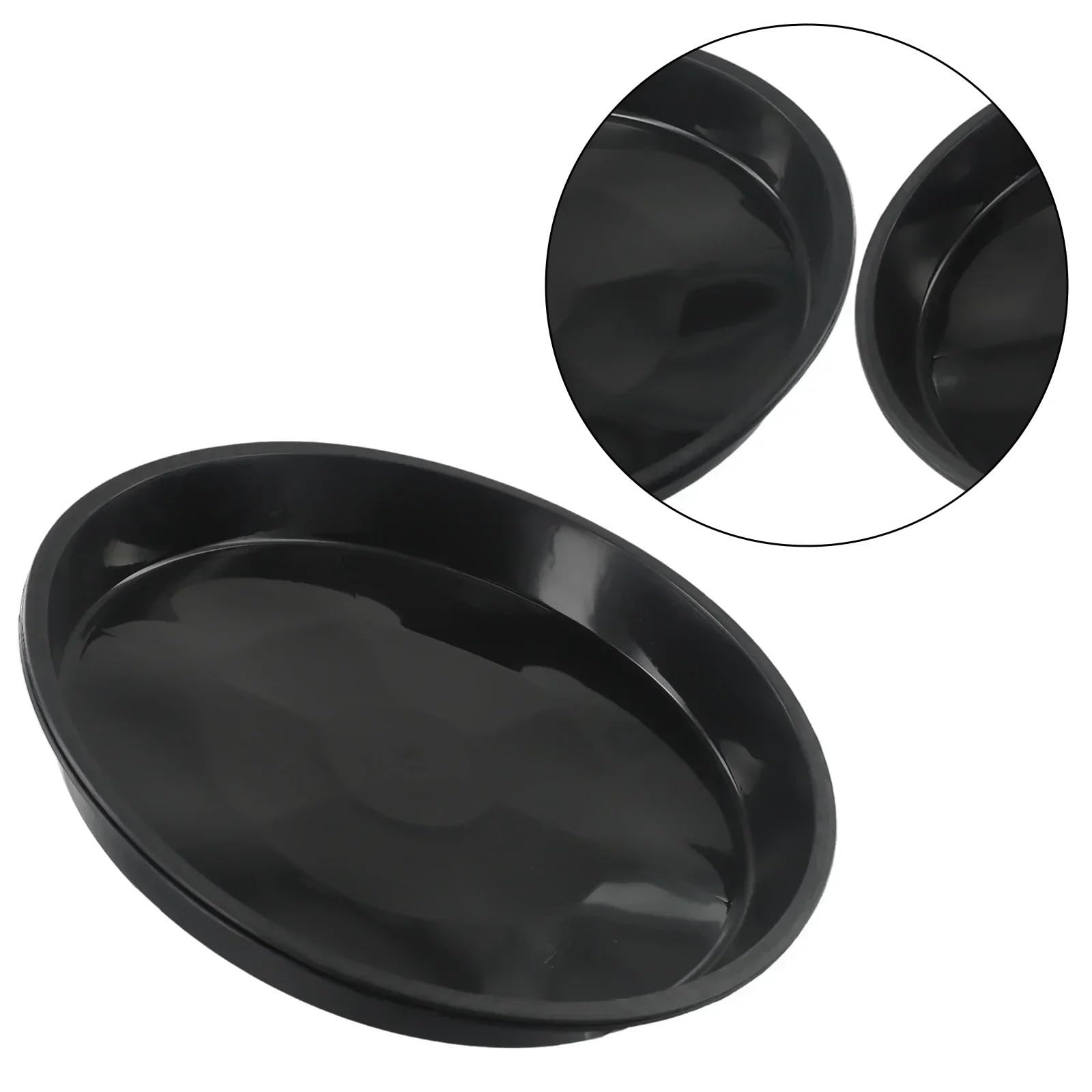 Sottovasi Per Piante 5 pezzi vassoio for vasi di fiori casa all'aperto vassoi for piante piattino nero decorazioni fai da te 4/6/7/8/10 pollici accessori in plastica for(6 Inch)