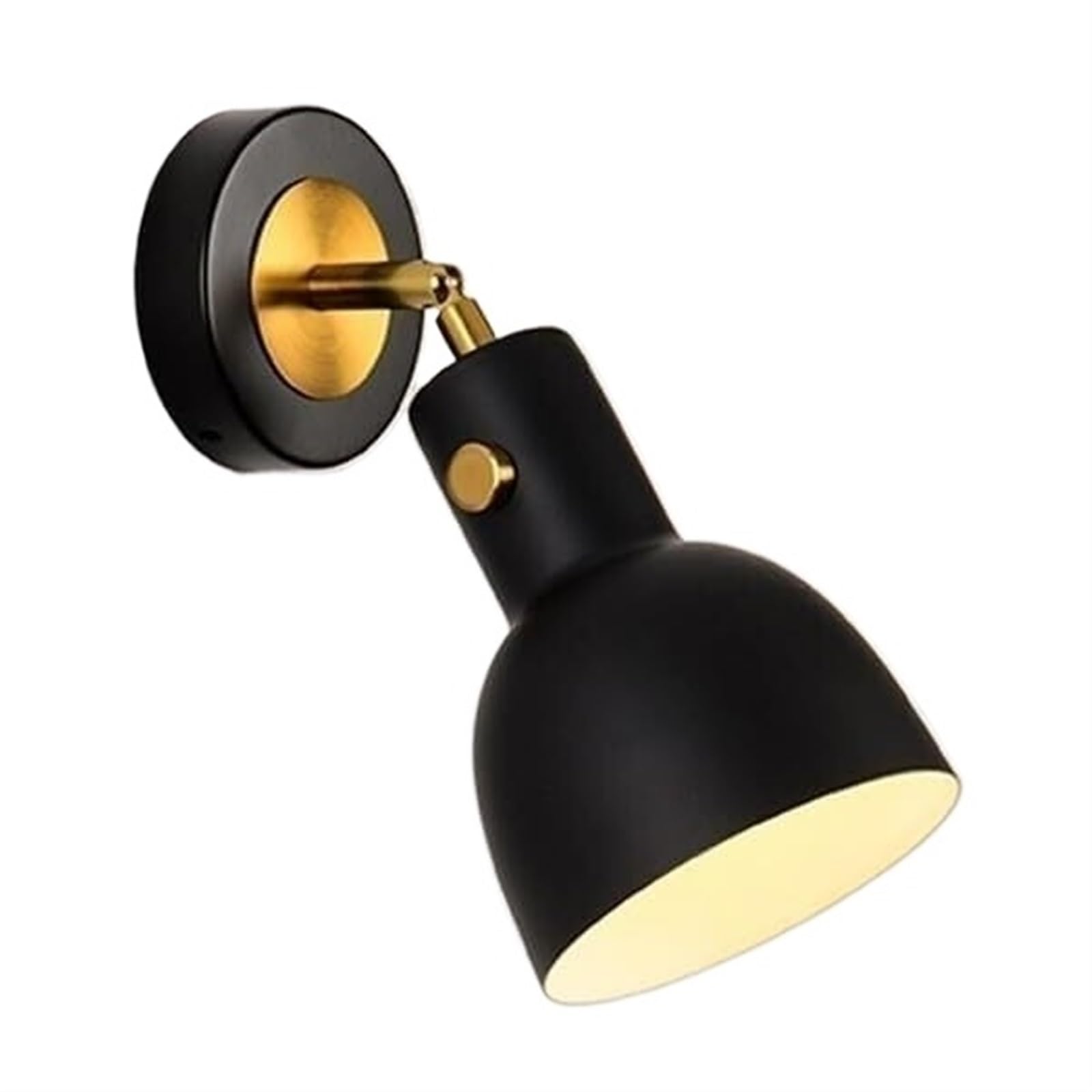 Aplique de pared de metal lacado de diseño minimalista ajustable para pasillos