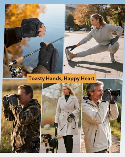 RIGWARL Winter Fingerless Gloves