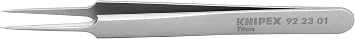 KNIPEX Tools 92 23 01 Titanium Gripping Tweezers-Needle-Point Tips, 4-1/2"