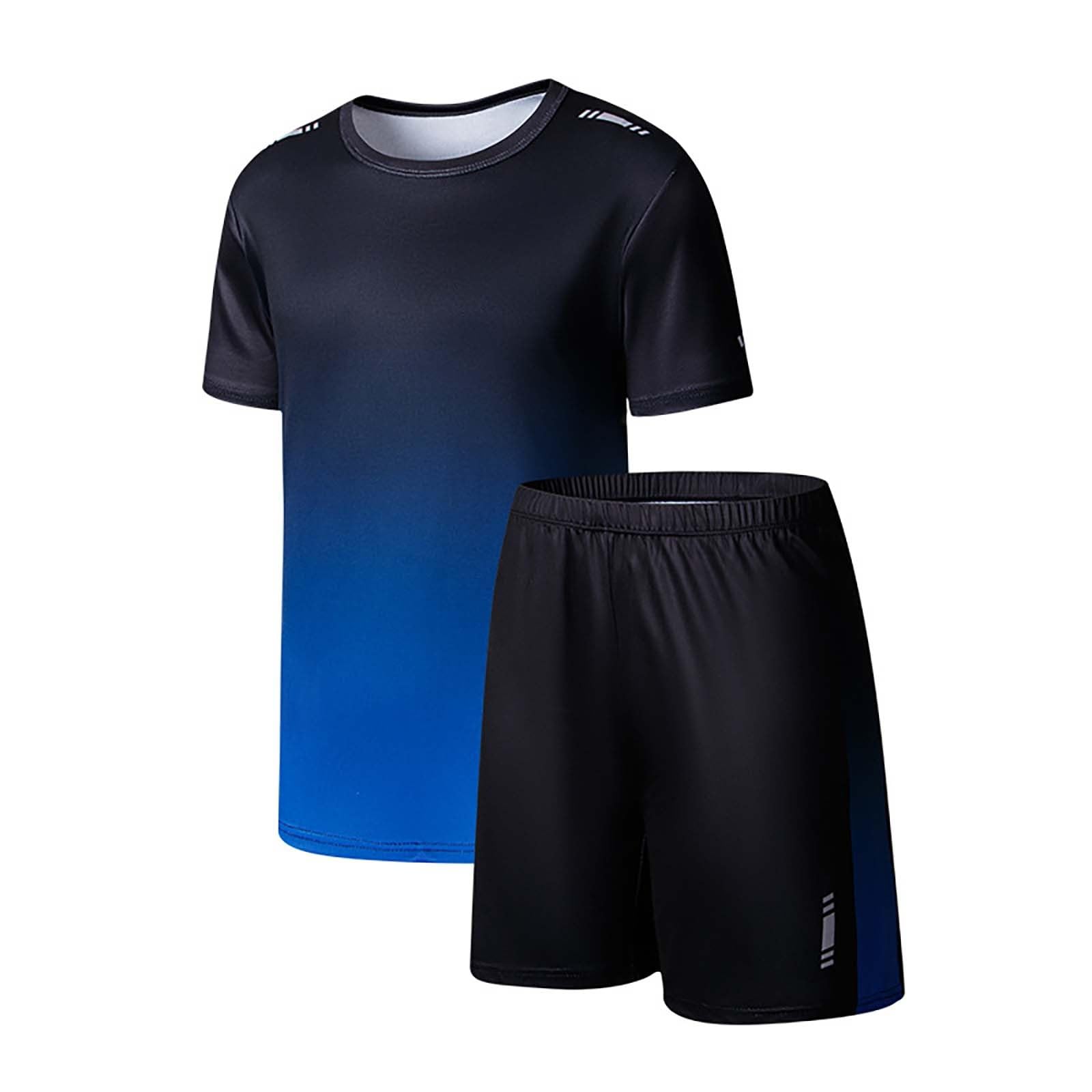Ensemble Ete Enfant Garcon Short Et Tee Shirt Manche Courte Baggy Chic Survêtement Ado Garçon a la Mode Leger Vacances Casual Confortable Football Sport Entrainement