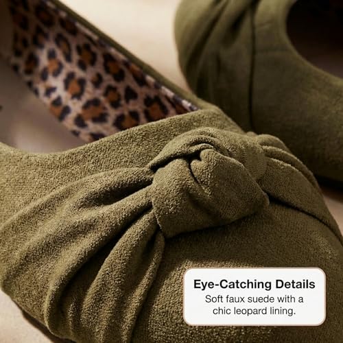 Image of Women's Flats with Knot Front Cute Ballet Flats for Women Casual or Dressy Shoes for Women Comfortable Flats Womens Shoes