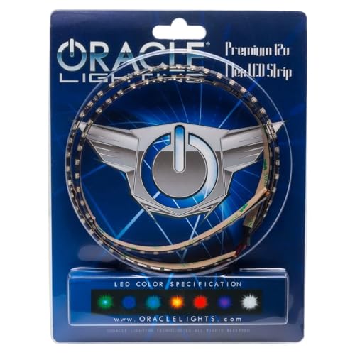 Tira LED flexible roja 36 pulg impermeable para auto miniatura 1