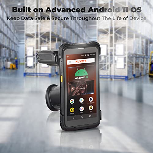 Android Barcode Scanner, Uhf Scanner, Rfid Scanner Handheld, 2023 New Munbyn Android 11 Mobile Computer, Pistol Grip, 1D 2D Qr, Zebra Scanner, Delivery Wms Inventory Management, Bluetooth 5.1, Wi-Fi 6 #TOP5