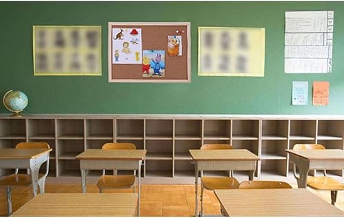 Miniatura 2 de Tablero de notas de 2 piezas de corcho con marco para colgar en la oficina, decoración del hogar, 7.9 x 11.8 in, tablero de anuncios de pared