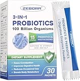 Probiotics for Women & Men - 100 Billion Plus Digestive Enzymes & Prebiotics, Highest Potency 3-in-1 Complete Probiotics for Digestive Health, Immune Support