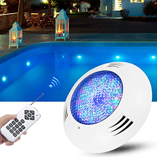 AKSPET Jiaxu Luci per Esterni Lampada da Piscina a LED Lampade a Parete 24W 36W Lampade a Parete IP68 Impermeabile 12V RGB Luce Subacquea (Colore : Warm White 12V, Dimensione : 24W)