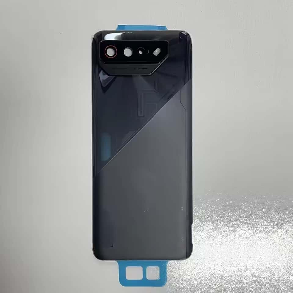 YOOOKOOO Compatible Rear Back Cover for Asus ROG Phone 7 – Battery Door Housing Replacement Part (White with Lens)