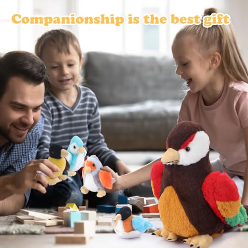 Roundfunny QIR-ROUNDFUNNY-0865 7 Pcs Birds Toys Plush Stuffed Animal Bird Set thumb #5