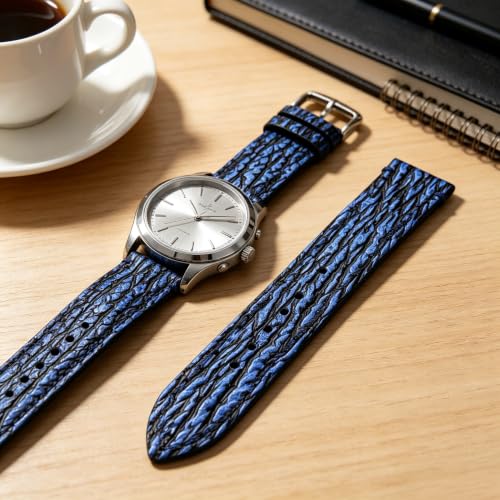 Image of Moran Quick Release Leather Watch Band 18mm 19mm 20mm 21mm 22mm 23mm 24mm Quick Release Calfskin Watch Strap for Men and Women