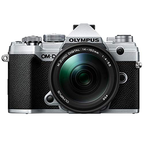 OM SYSTEM OLYMPUS OM-D E-M5 Mark III Silver Body with M.Zuiko Digital ED 14-150mm F4.0-5.6 II Black Lens Kit