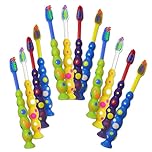 100 x Children's Toothbrushes ~ Bulk Pack Wholesale Kids Manual Brushes (Sucker Base)