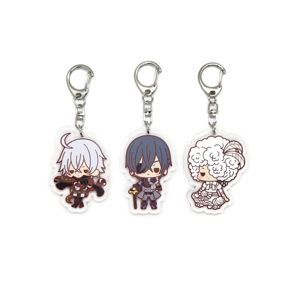 EBTY DREAMS Inc. - Set of 3 Butler Kuroshitsuji Acrylic Keychain Ciel Phantomhive, Doll, Snake v1
