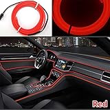 VILIHKC 5 Meters Car Interior Lighting Auto LED Strip EL Wire Rope Auto Atmosphere Decorative Lamp Flexible Neon Light DIY