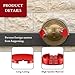 Nibras FDC Caps - Red Aluminum Fire Department Caps - 4 Pack