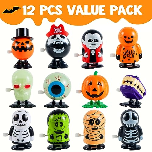 image for JOYIN 12 PCS Halloween Wind Up Toys for Kids Gifts, Wind Up Toys Bulk 