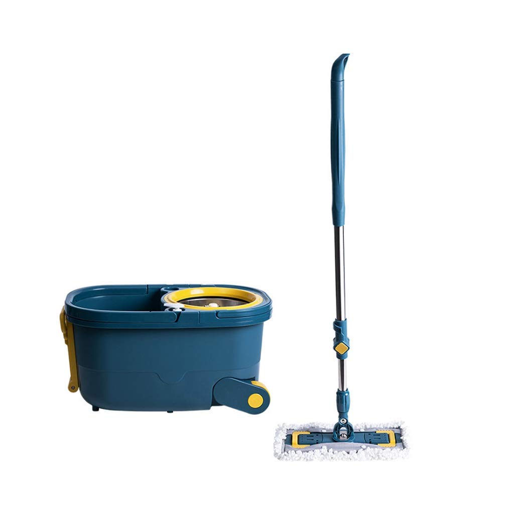 Rotary mop, Automatic Mop Bucket Rotating Household Lazy Rod Rotation Universal Water Pier Without Hand Washing