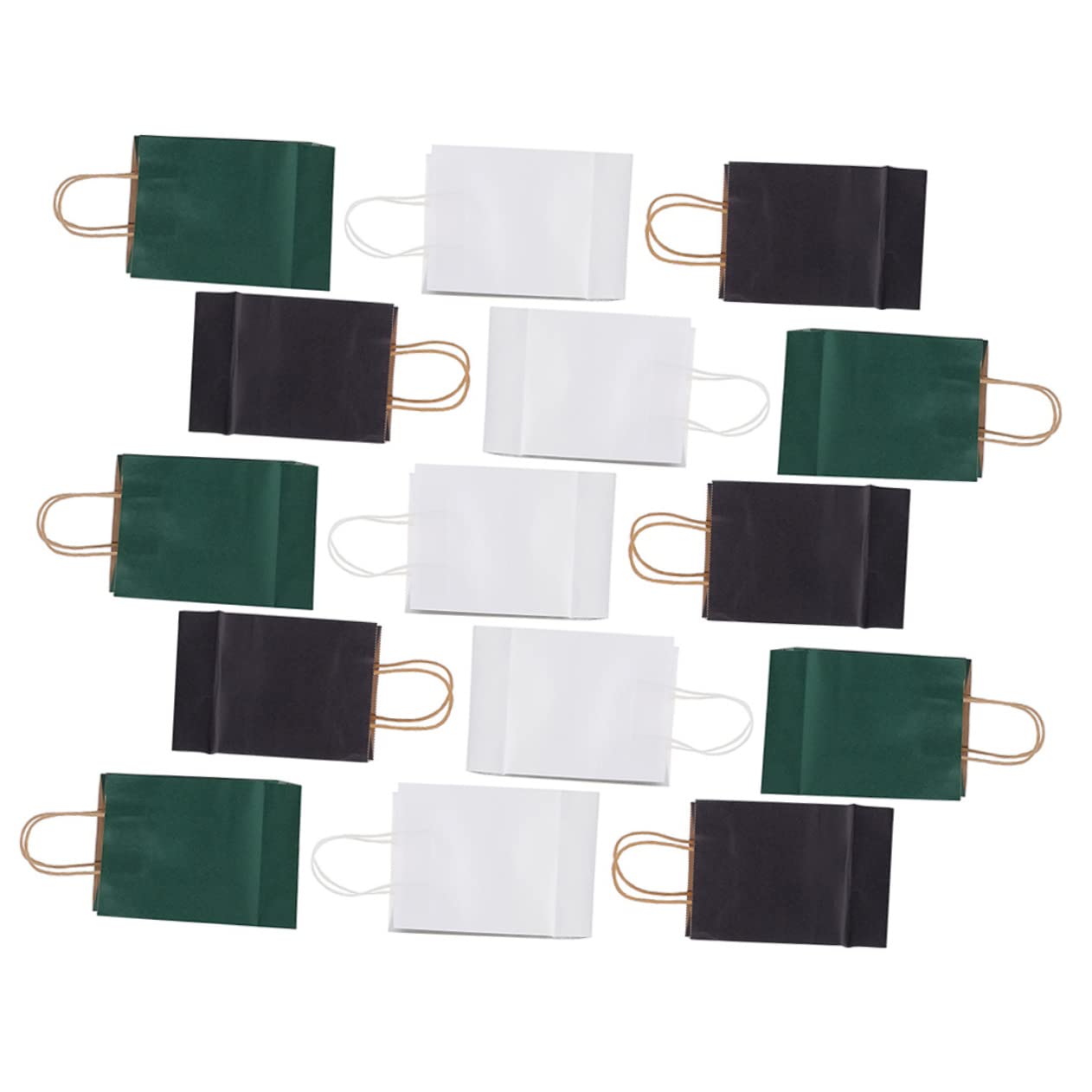 Healeved 45stücke Teiliges Kraftpapier-taschen Mit Griffen Für Party-goodies Und Weihnachtsverpackung Robuste Dekorative Papiertüten