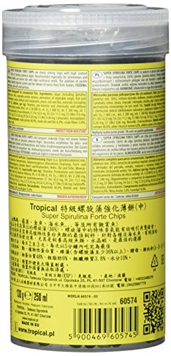 Tropical Super Spirulina Forte Chips met 36% Spirulina (Platensis), per stuk verpakt (1 x 250 ml) - Afbeelding 3