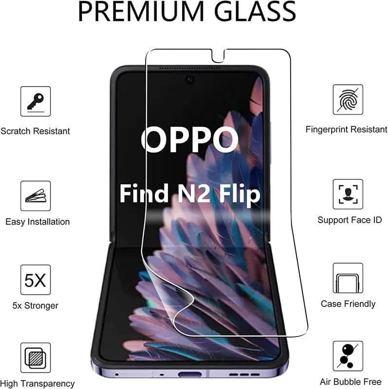 Image of BLACKSHEEP Matte Screen Protector for OnePlus 13R 5G Membrane Case Friendly Full Edge to Edge Screen Coverage & Installation Kit-(Pack of 1) (Find N2 Flip)