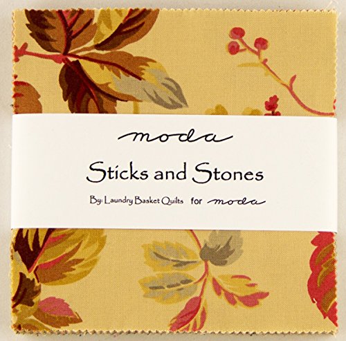 Sticks and Stones Moda Charm Pack By Laundry Basket Quilts; 42 - 5