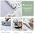 MelunMer Modern Leaf Peel and Stick Wallpaper Boho Green Contact Paper for Cabinets Self-Adhesive Removable Wallpaper for Bedroom Decor Botanical Contact Paper Bathroom Waterproof 197inL17.3inW