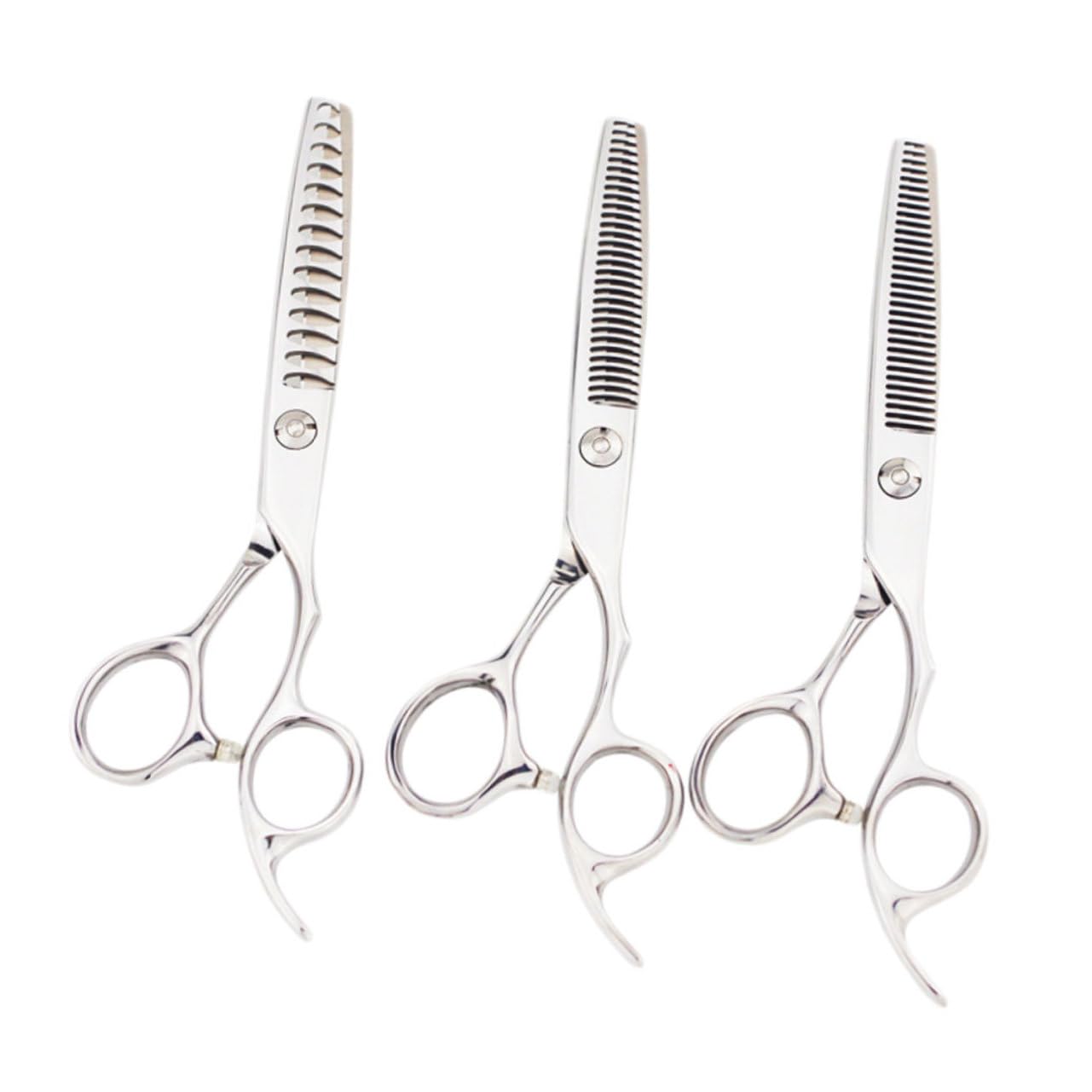 VICASKY 3pièces Ciseaux Acier Inoxydable Pour Cheveux Outil De Coupe Droit Professionnel Pour Salon De Coiffure Et Usage Domestique