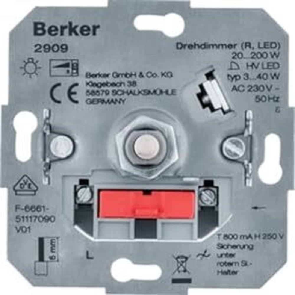 Berker Ściemniacz obrotowy (R, LED) 2909