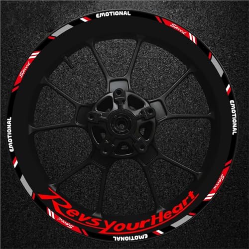 Aufkleber Motorrad Felgenaufkleber Für Yamaha FJR1300 FJR 1300 FJR-1300 – Reflektierende Streifen Für Felgen Und Naben Wetterfeste Felgenaufkleber(Farbe 1)