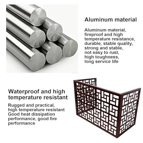 Housse protection climatiseur mini split extérieur aluminium robuste condenseur - 4