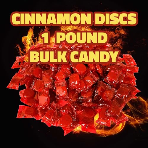 Shippedfast Cinnamon Discs 1 Pound Bulk-Hard Candy-Individually Wrapped-Cinnamon Disc-Candy Disk. thumb #1